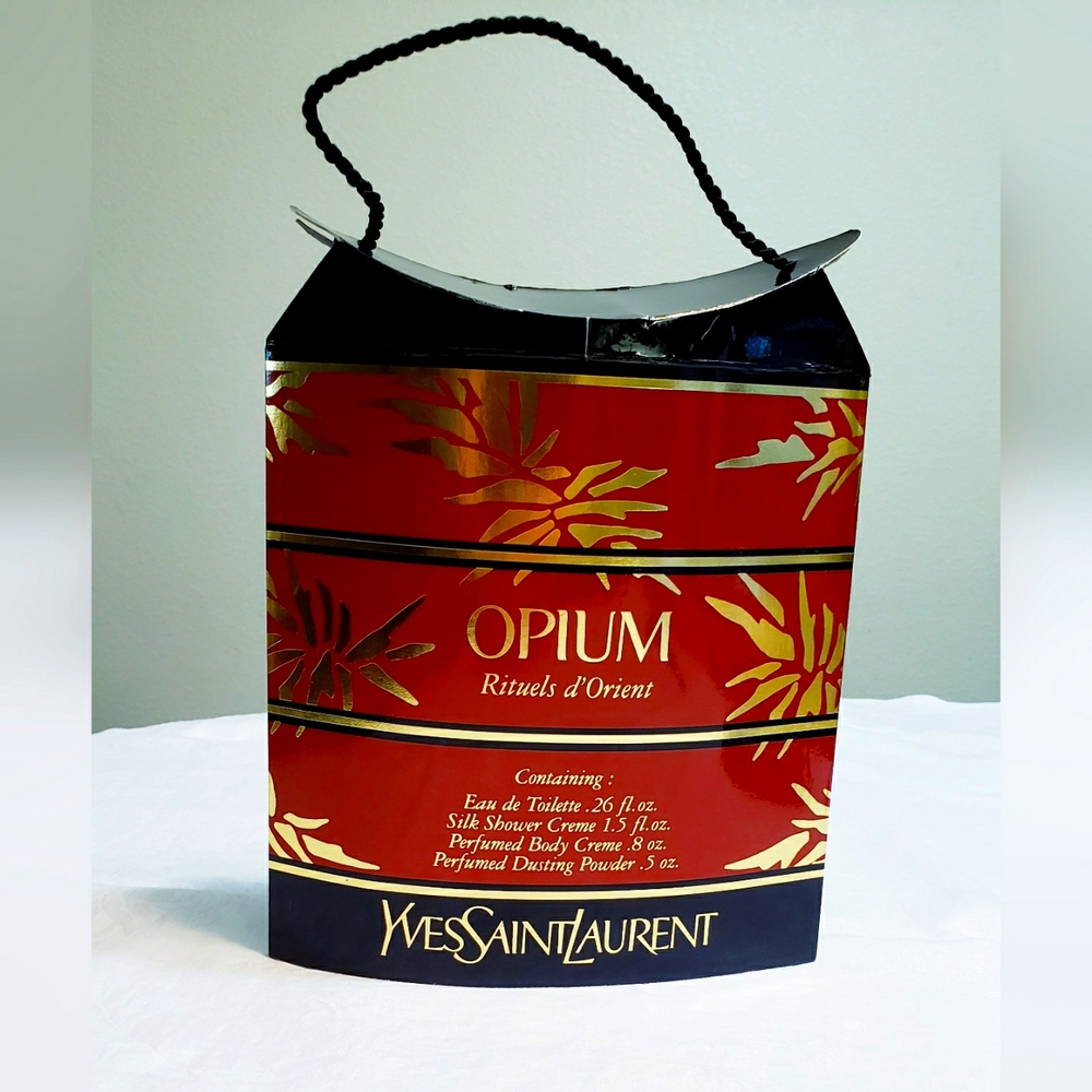 YSL Opium Bag Display